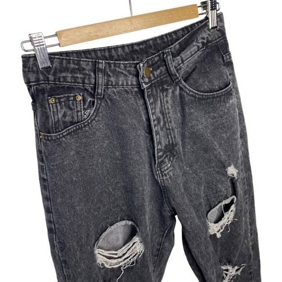 SHEIN - Black Jean Pants - Ripped - Women’s Size Small - Picture 3 of 8